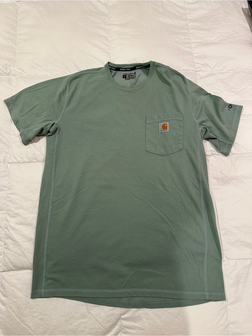 Carhartt Men’s Short Sleeve Pocket T-Shirt in Sage Green